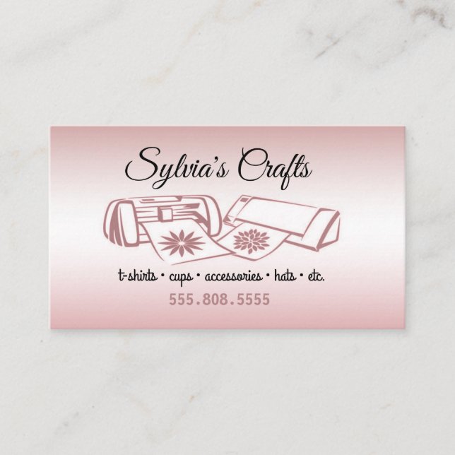 Erstellung der Vinyl Business Card Visitenkarte (Vorderseite)