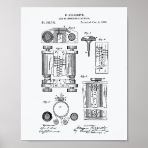 Erstellung von Statistiken 1889 Weißbuch über Pate Poster