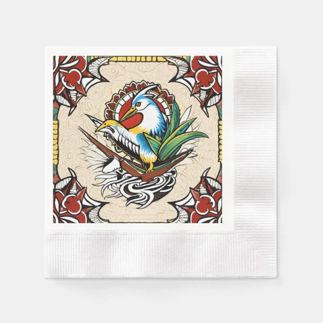 Erstellung zeitloser Tattoo-Designs Serviette (Vorderseite)