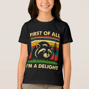 Erstens Bin Ich Ein Ergötzliches Waschbär-T-Shirt Tri-Blend Shirt
