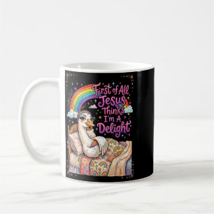 Erstens denkt Jesus, ein Vergnügen ist ein lustige Kaffeetasse