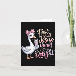 Erstens denkt Jesus, ich bin ein Entzückendes Desi Karte