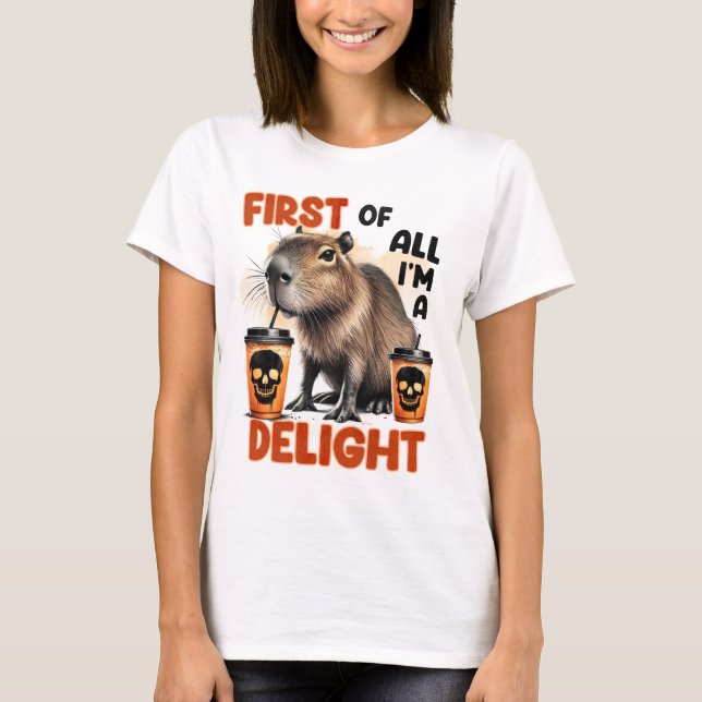 Erstens freue ich mich  T-Shirt (Vorderseite)