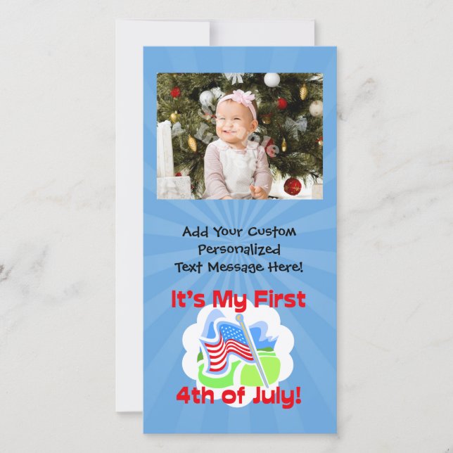 Erster 4. Juli Colorful Blue Baby (Vorderseite)