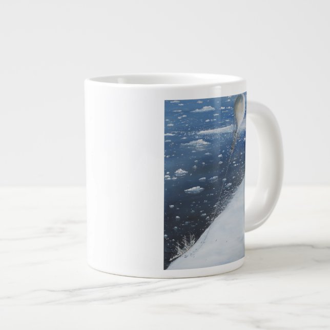 Erster Aeronaut Kapitän-Scott die Antarktis. 4. Jumbo-Tasse (Vorderseite Rechts)