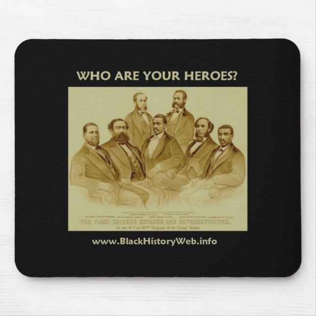 Erster Afroamerikaner-Senator u. Mousepad (Vorne)