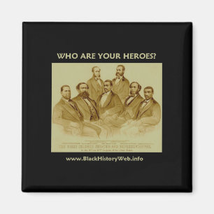 Erster Afroamerikaner-Senator u. Vertreter Magnet