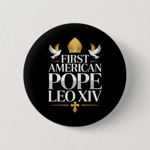 Erster amerikanischer Papst Leo Xiv Katholische re Button