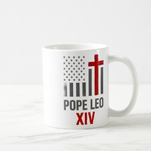 Erster amerikanischer Papst Leo Xiv Katholische re Kaffeetasse
