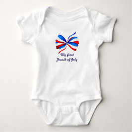 Erster amerikanischer Unabhängigkeitstag, mit Baby Strampler