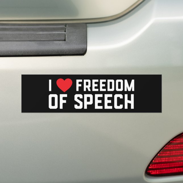 Erster Änderungsantrag I Liebe der Redefreiheit Autoaufkleber (Auf Auto)
