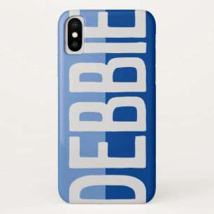 Erster Anfangsbuchstabe Plus Name Deborah mit Blum Case-Mate iPhone Hülle