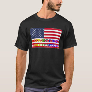 Erster Athlet zweiter LGBQT-Preis Amerikaner T-Shirt