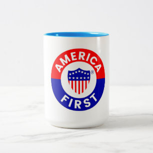 Erster Ausschuss für Amerika Zweifarbige Tasse