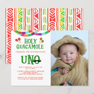 ERSTER BIRTHTAG FIESTA - FOTO EINLADUNG