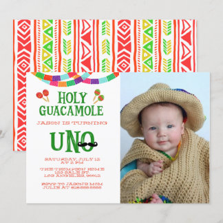 ERSTER BIRTHTAG FIESTA - FOTO EINLADUNG