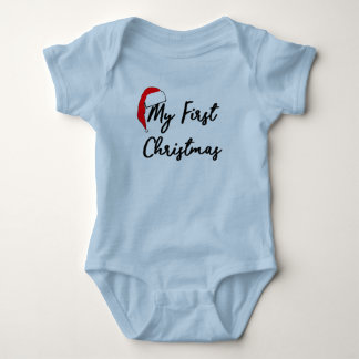 Erster Bodysuit des Babys Weihnachts(blau) Baby Strampler