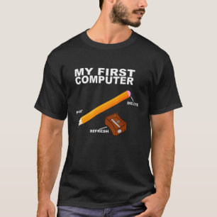 Erster Computer - Informatischer Lehrerstift IT Te T-Shirt