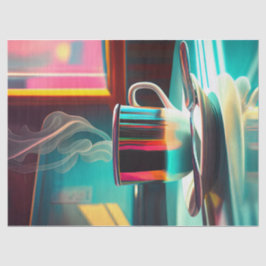 Erster Cuppa-Kaffee, Shiny Diner Tissue Paper Seidenpapier