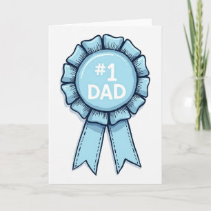 Erster Dad Rosettenkarte Karte