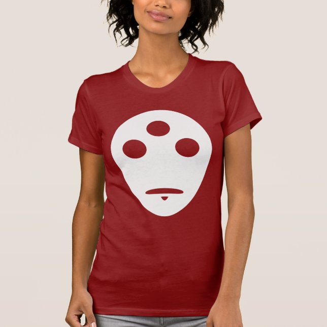 Erster das Gesichts-Frauen des Sängers angepasst T-Shirt (Vorderseite)