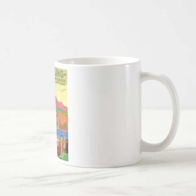Erster die Gesundheits-Erholungsort Versuch Kuling Kaffeetasse (Rechts)