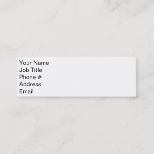 Erster Eindruck Mini Visitenkarte