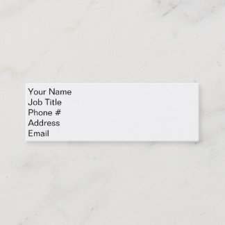 Erster Eindruck Mini Visitenkarte