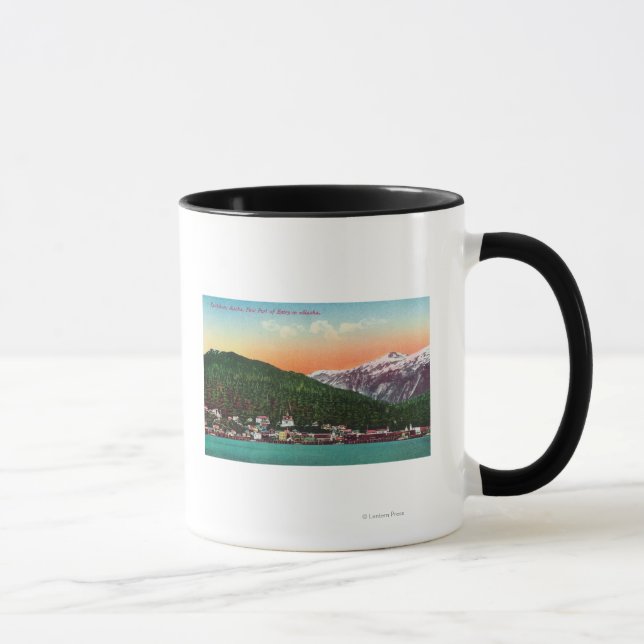 Erster Einstiegshafen in Alaska-Ansicht Tasse (Rechts)