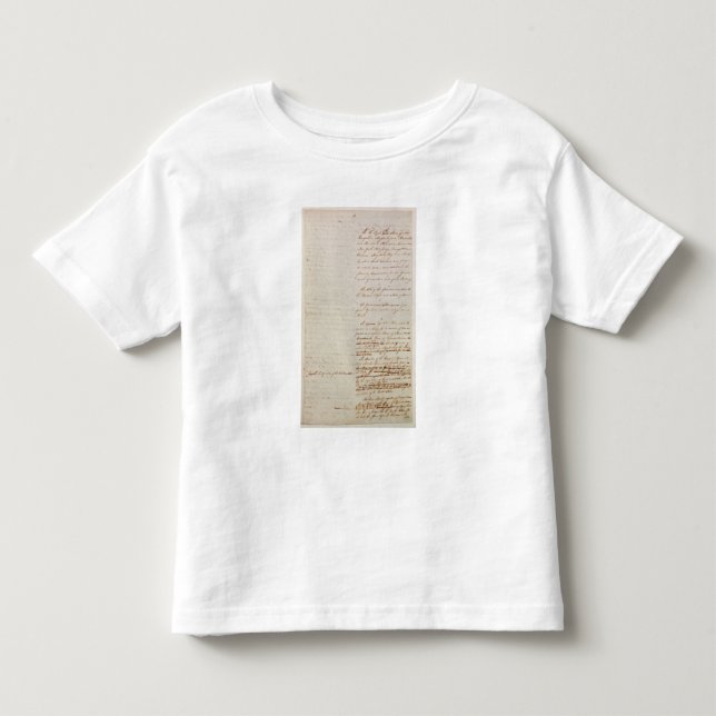 Erster Entwurf der Konstitution der US Kleinkind T-shirt (Vorderseite)