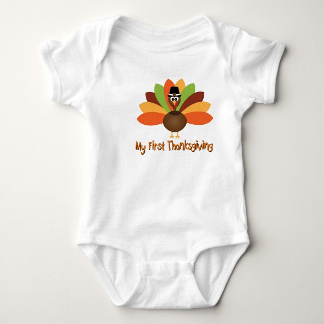 Erster Erntedank Baby Strampler (Vorderseite)