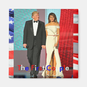 Erster First Lady Melania Paar-Präsidenten-Trump Magnet