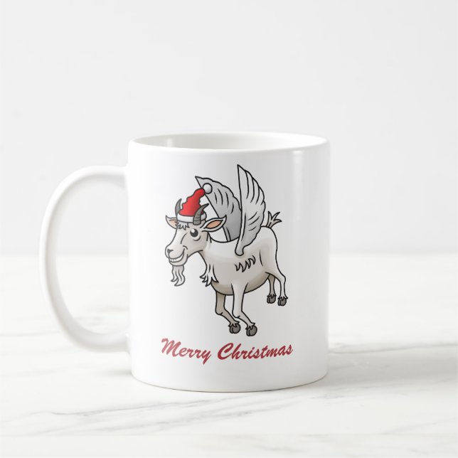 Erster Flug des Weihnachtsbocks Kaffeetasse (Links)