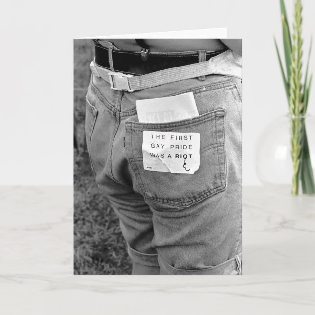 Erster Gay Pride Karte (Vorderseite)