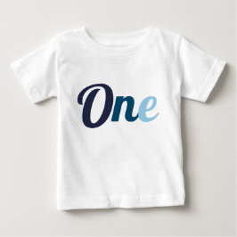 Erster Geburtstag Blau Baby T-shirt