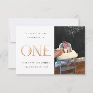 Erster Geburtstag danken Ihnen zu kardieren Dankeskarte