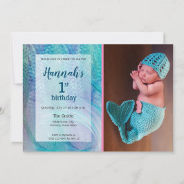 Erster Geburtstag des Einladung