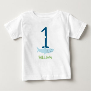 Erster Geburtstag des Haifisch-Shirt-  Baby T-shirt