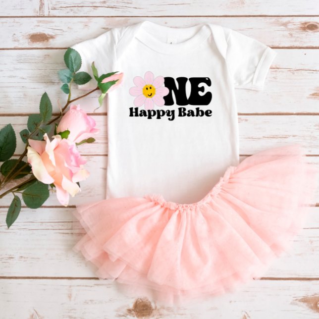 Erster Geburtstag Eins Happy Babe T - Shirt (Von Creator hochgeladen)