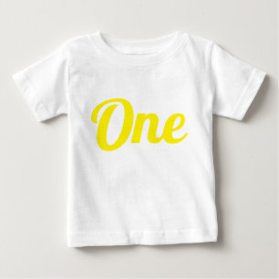 Erster Geburtstag Gelb Baby T-shirt