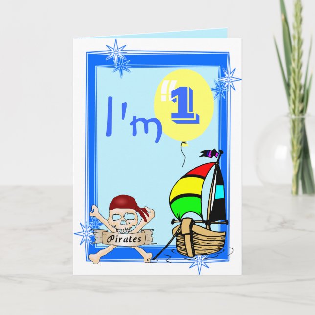 Erster Geburtstag Karte (Vorderseite)