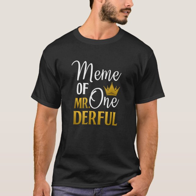 Erster Geburtstag Muttertag Meme T-Shirt (Vorderseite)