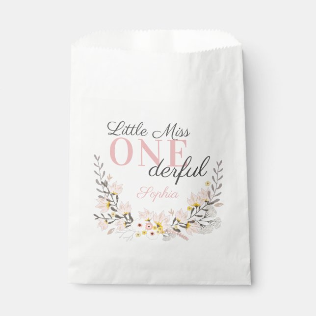 Erster Geburtstag wenig verpassen eine derbliche B Geschenktütchen (Vorderseite)