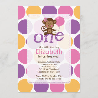 Erster Geburtstags-kleine Einladung