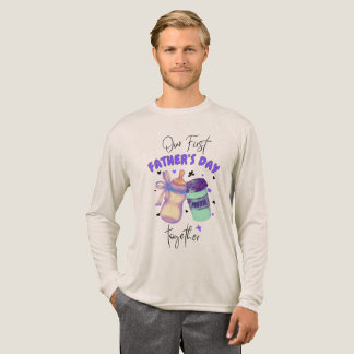 Erster gemeinsamer Vatertag Passendes Outfit Lila Tri-Blend Shirt