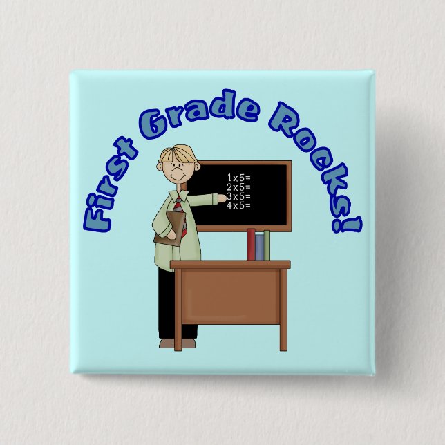 Erster Grad schaukelt Knopf Button (Vorderseite)