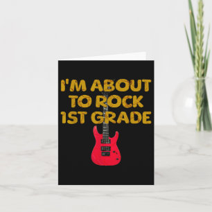 Erster Grade Rocks zurück an die Schule Männer Fra Karte