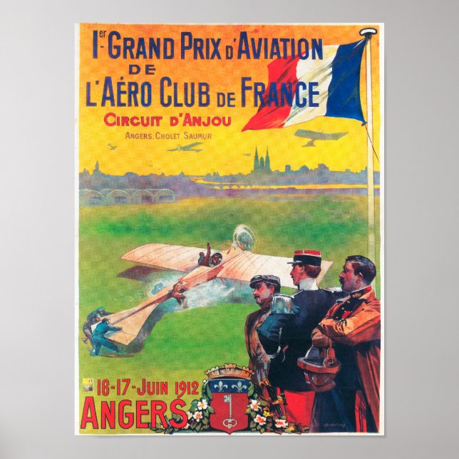 Erster Großpreis für Luftfahrt Poster (Vorne)
