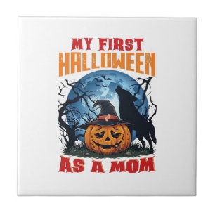 Erster Halloween Als Mutter Kürbis Wolf Mond_1 Fliese