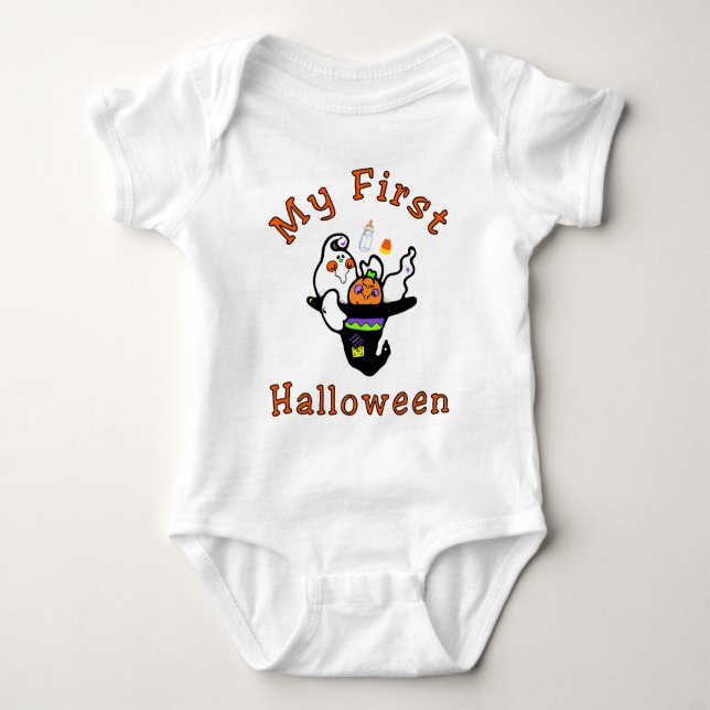 Erster Halloween-Baby-T - Shirt (Vorderseite)